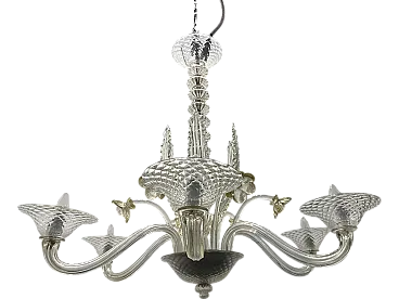 Large Venetian Murano Glass Chandelier, 1960s