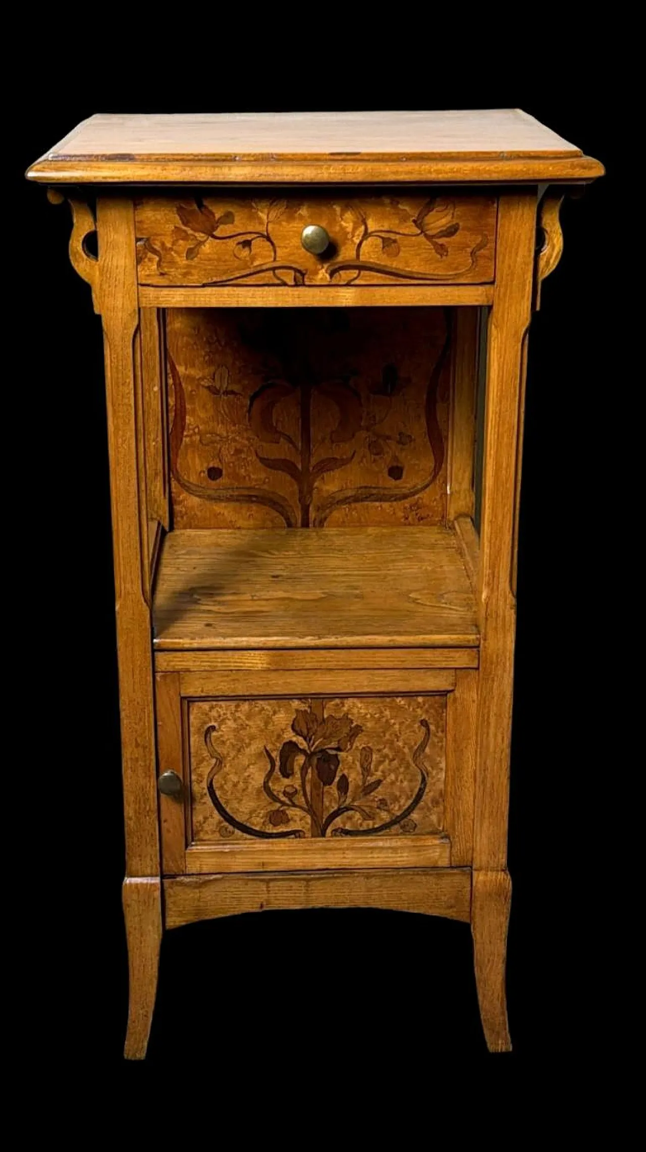 French Art Nouveau bedside table Gallé Émile, late 19th century 3