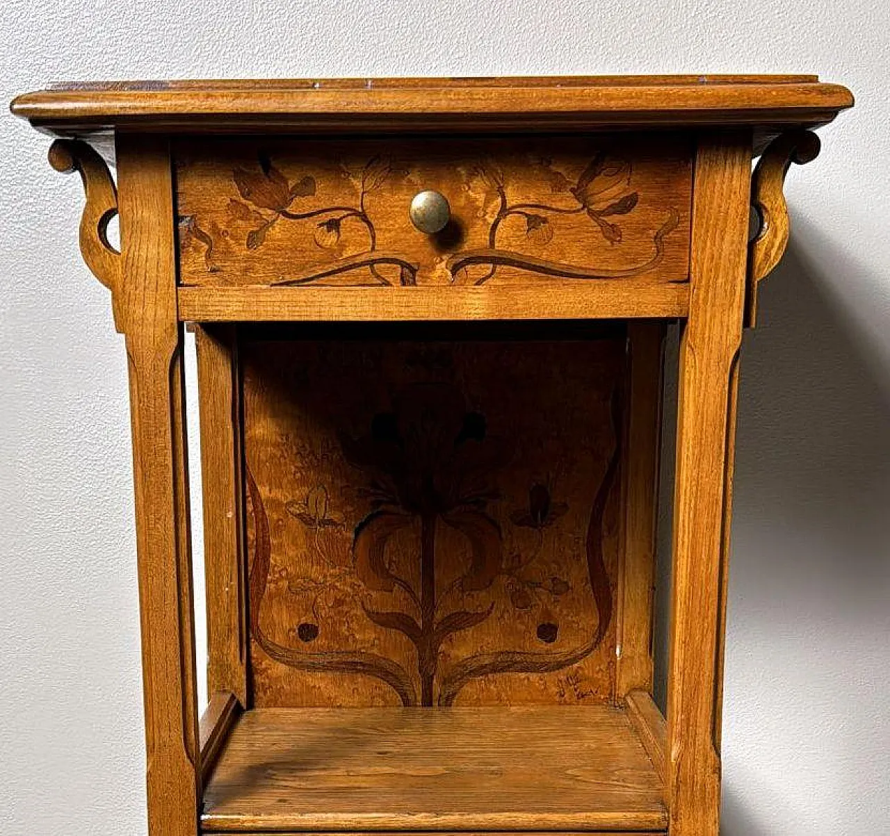 French Art Nouveau bedside table Gallé Émile, late 19th century 7