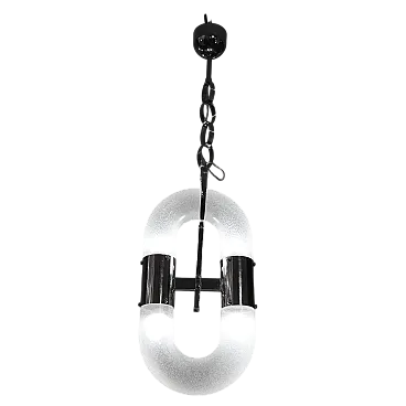 Murano glass chandelier by Nason for Mazzega, vintage 1960s