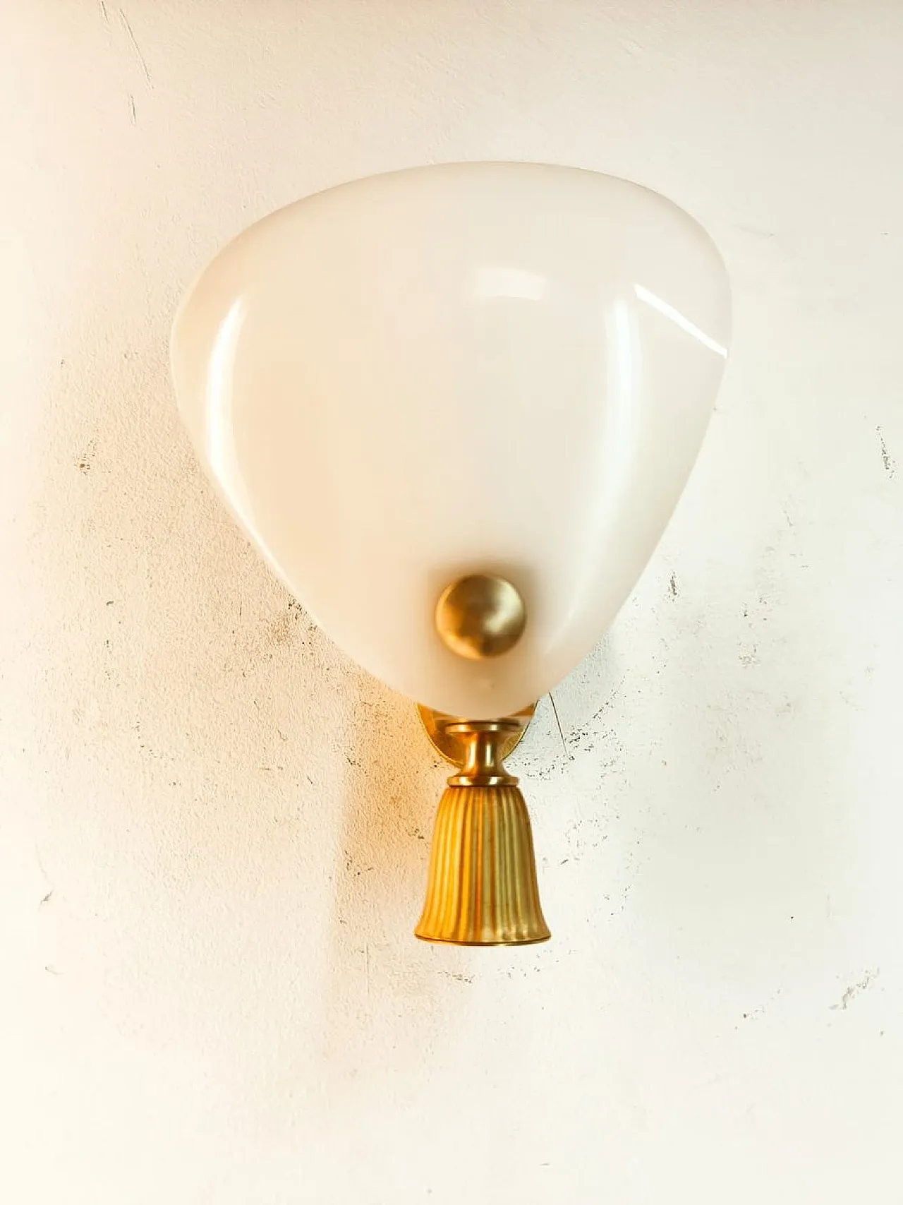 Brass wall lamp, 1940s 2