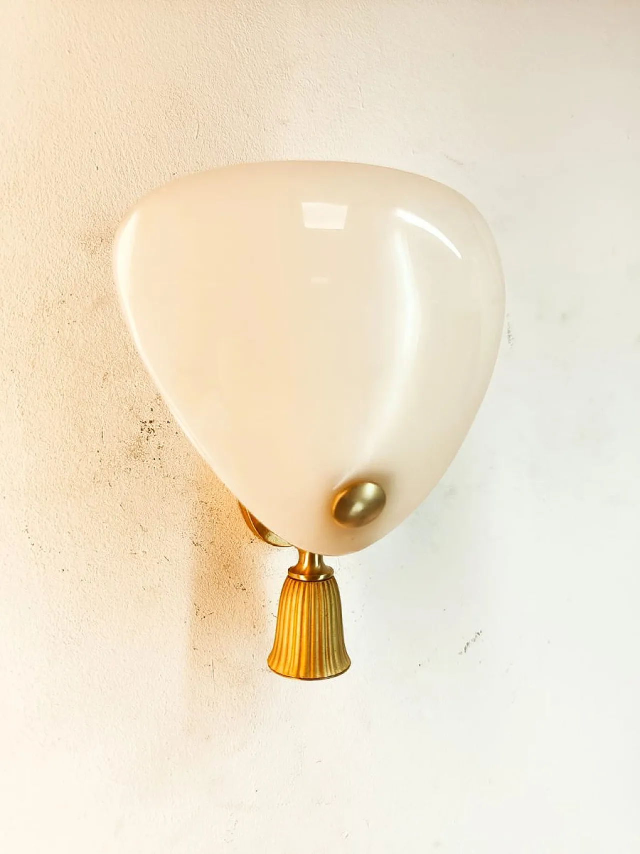 Brass wall lamp, 1940s 3