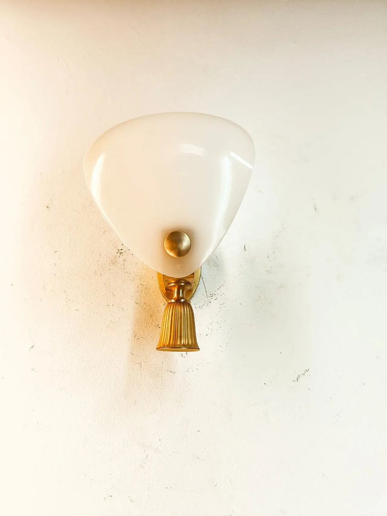 Brass wall lamp, 1940s 5