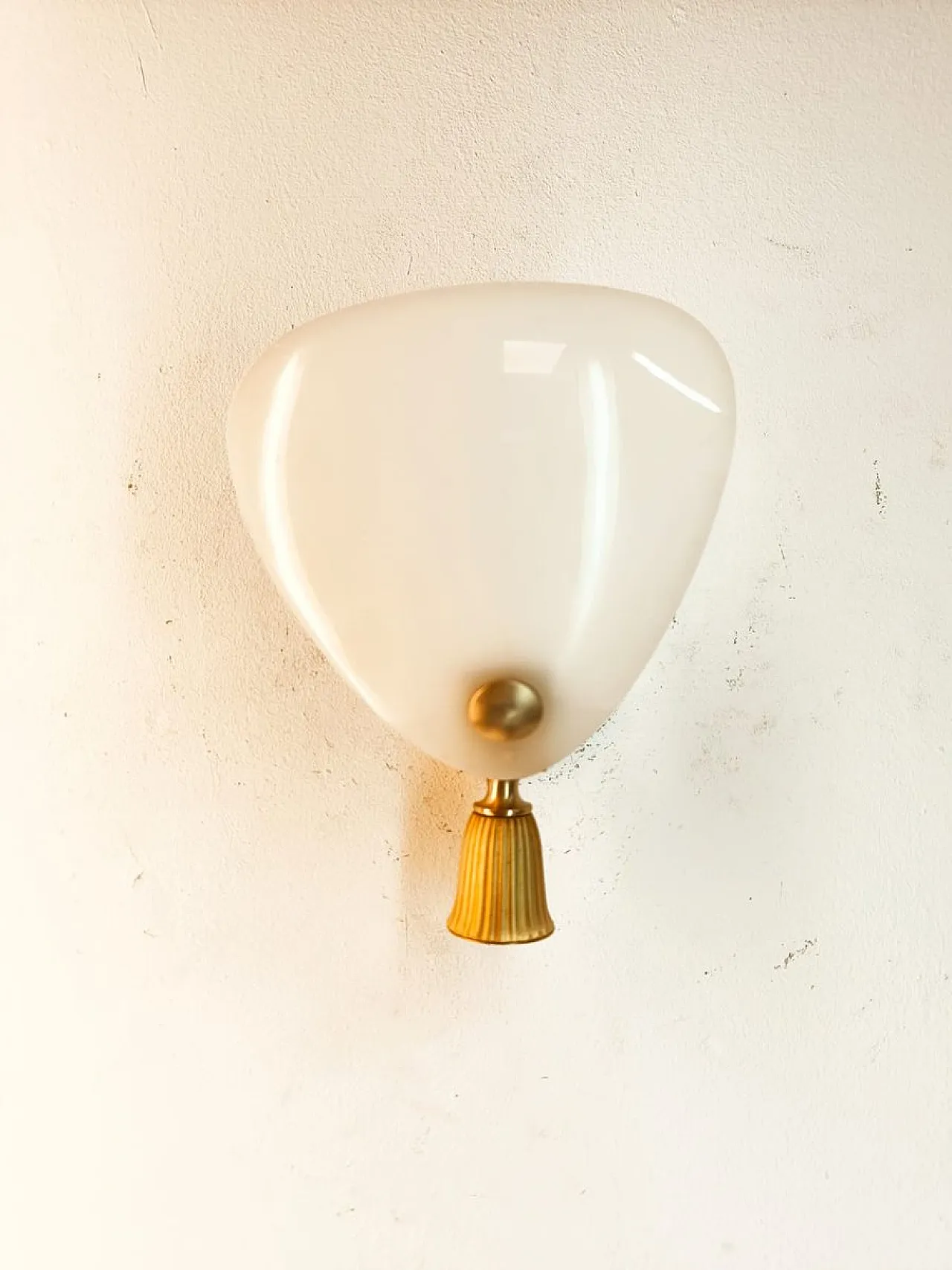 Brass wall lamp, 1940s 7