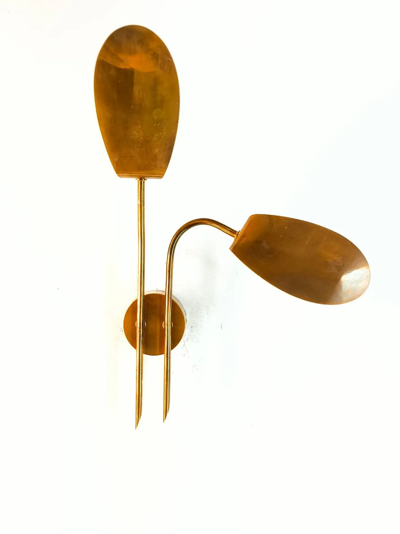 Brass wall light with adjustable fins, 1960s 8