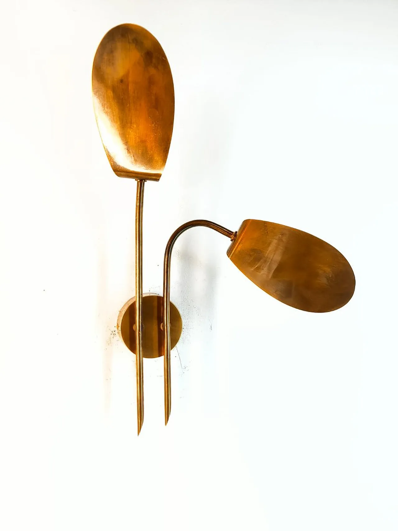 Brass wall light with adjustable fins, 1960s 13