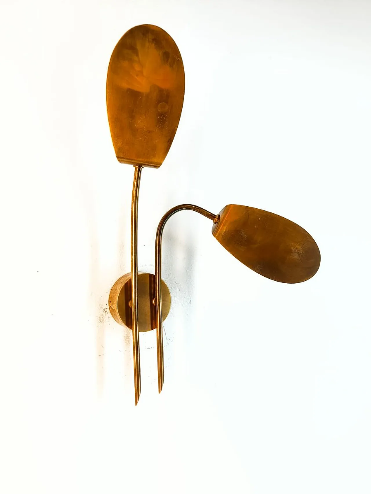 Brass wall light with adjustable fins, 1960s 14