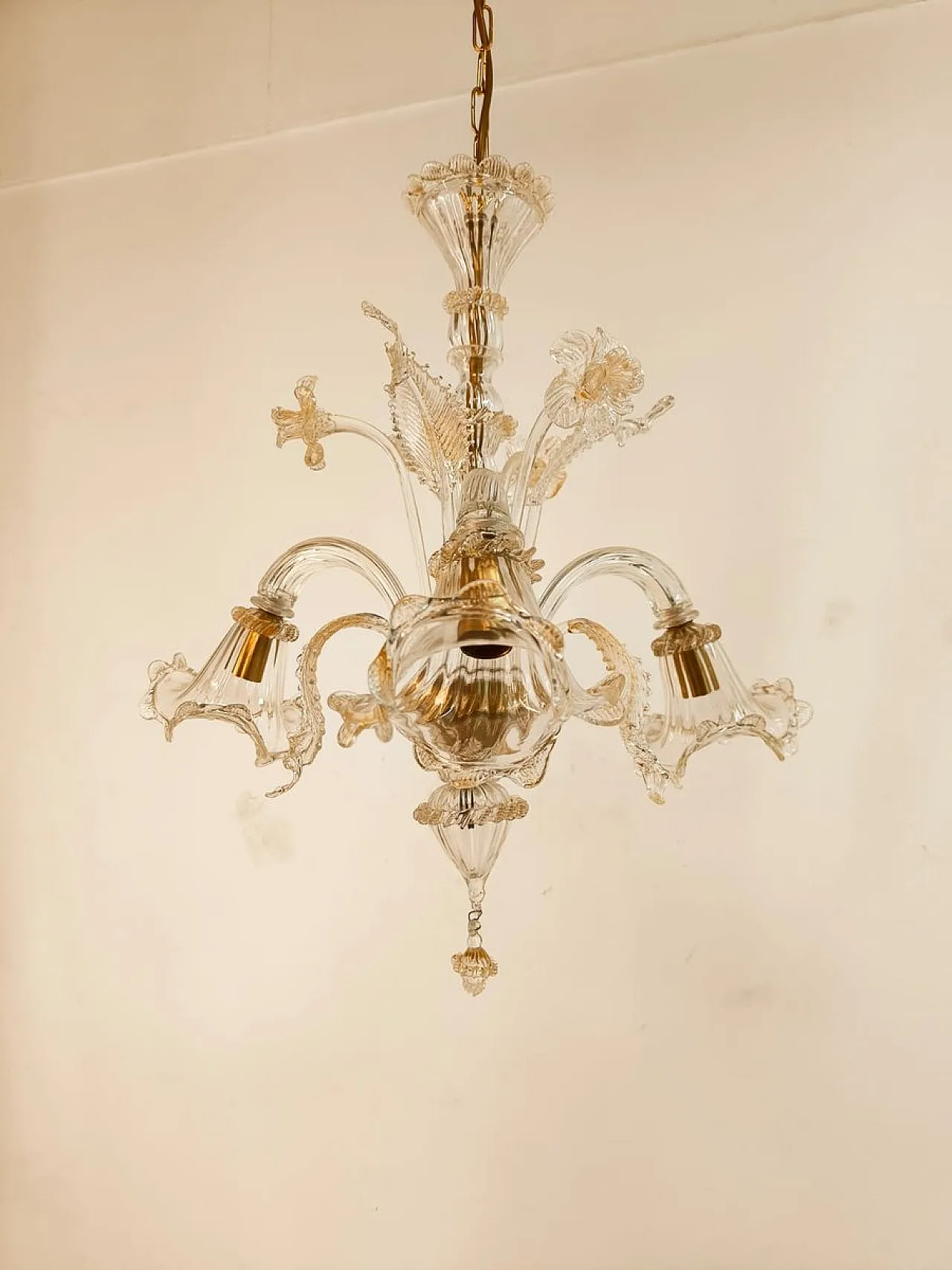 Venetian Murano glass chandelier, 1970s 5