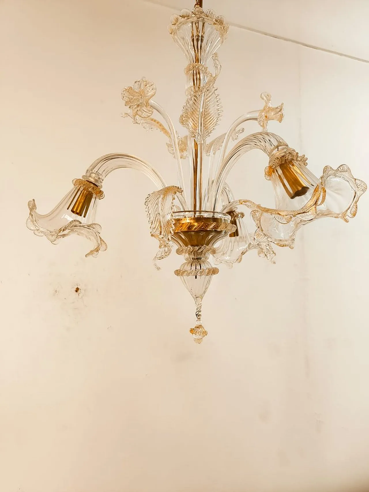 Venetian Murano glass chandelier, 1970s 6