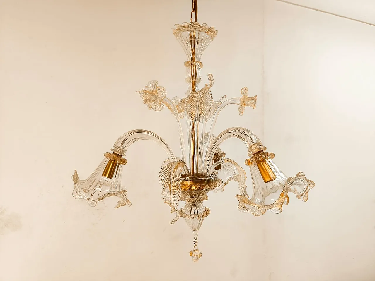 Venetian Murano glass chandelier, 1970s 7