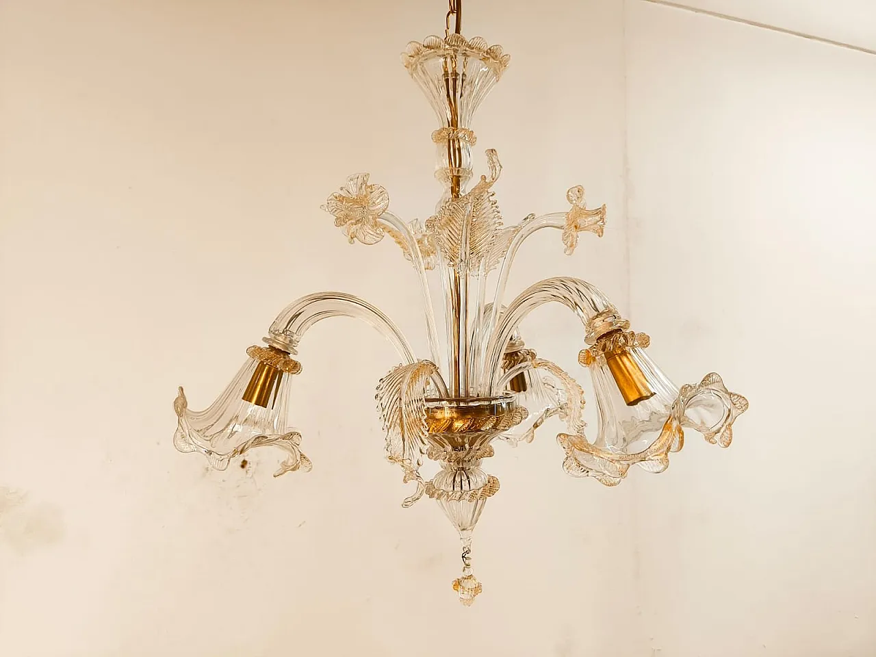 Venetian Murano glass chandelier, 1970s 8