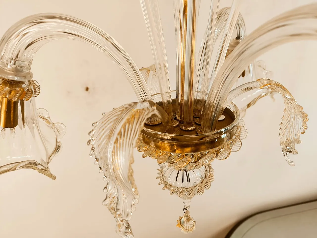 Venetian Murano glass chandelier, 1970s 12