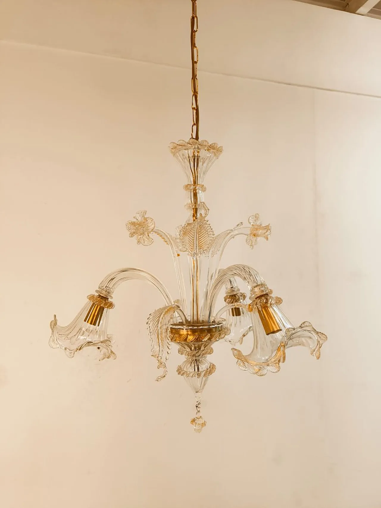 Venetian Murano glass chandelier, 1970s 14