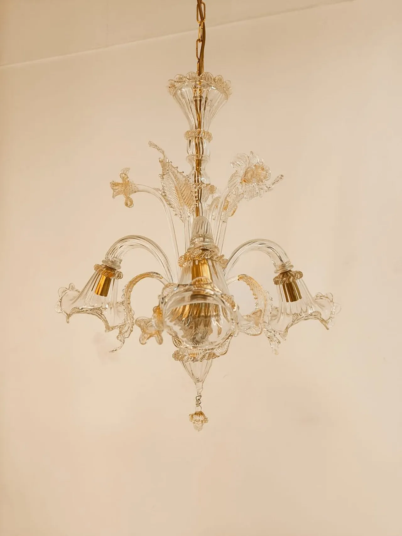 Venetian Murano glass chandelier, 1970s 15