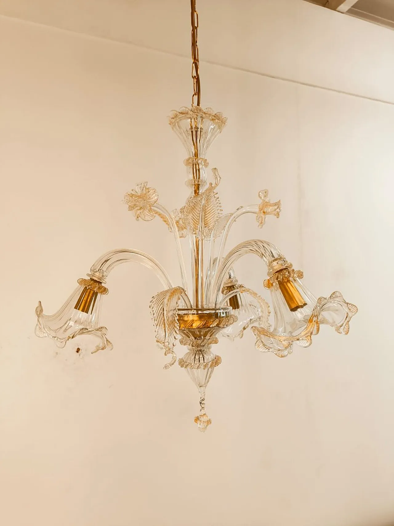 Venetian Murano glass chandelier, 1970s 16