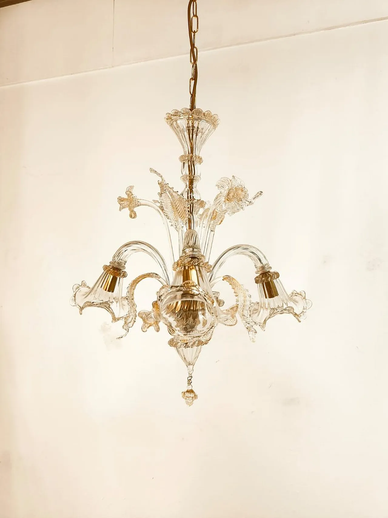 Venetian Murano glass chandelier, 1970s 18