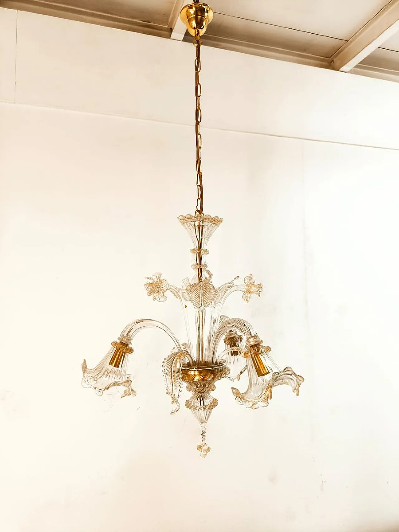 Venetian Murano glass chandelier, 1970s 19