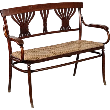 Art Nouveau style bench sofa by Thonet Austria, 20th century