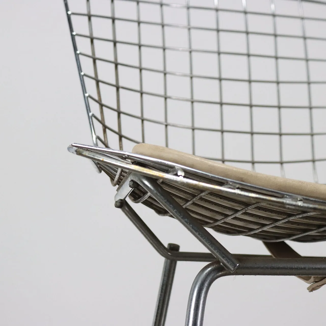 Stool in metal and leatherette, 1970s 5