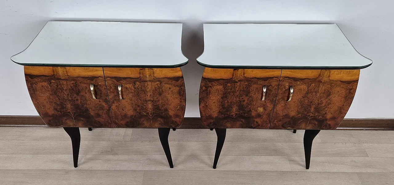 Mid Century "Butterfly" Nightstands 5