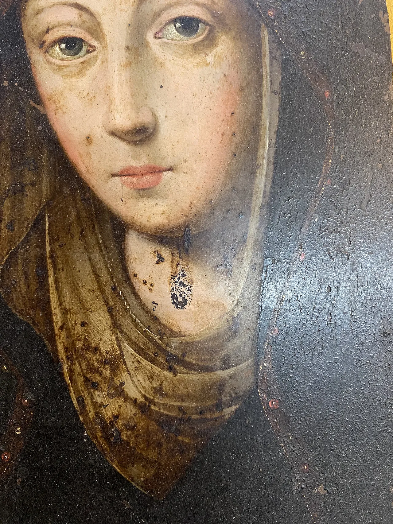 Madonna, painting on copper, 17th century 2