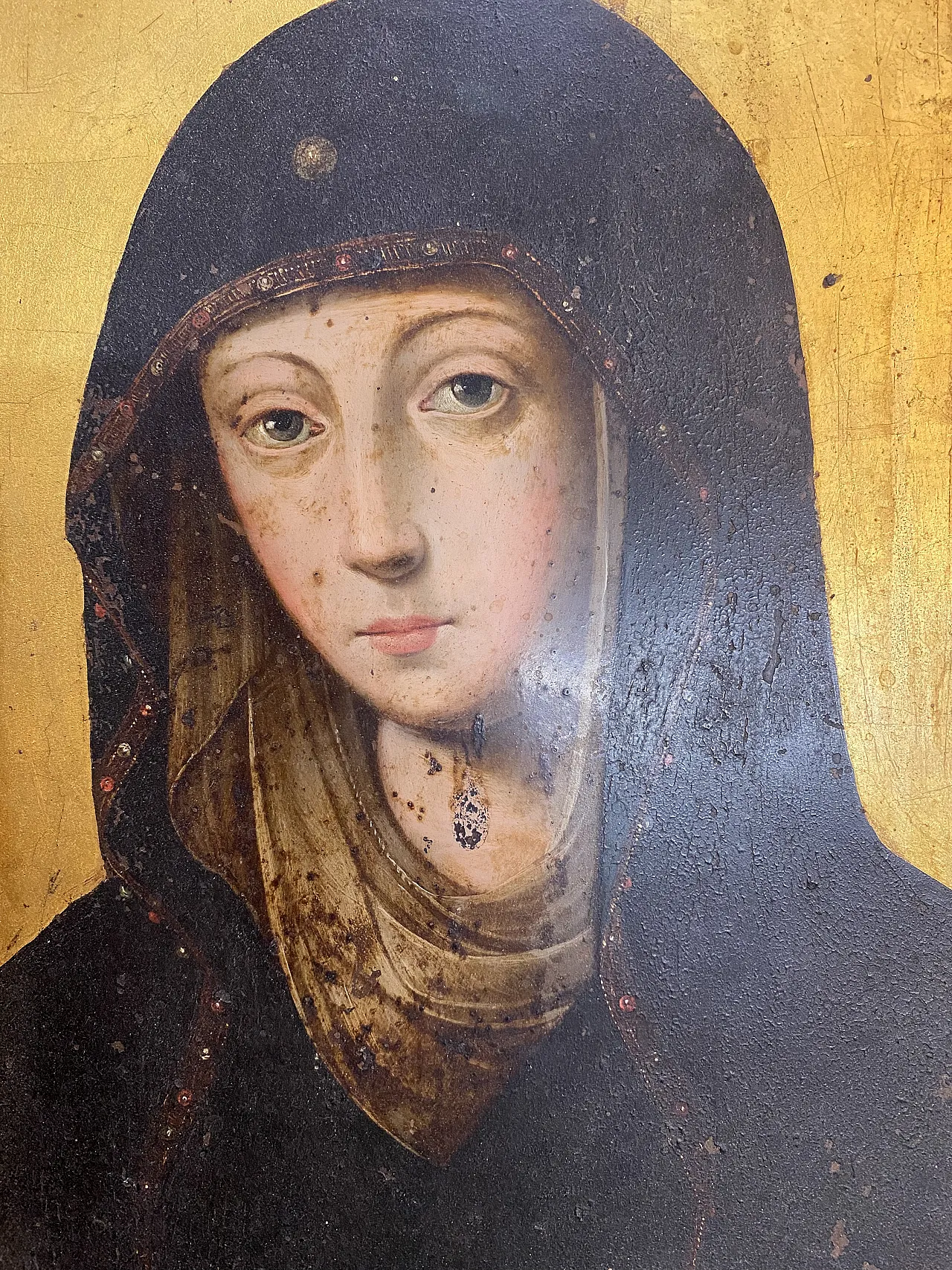 Madonna, painting on copper, 17th century 3