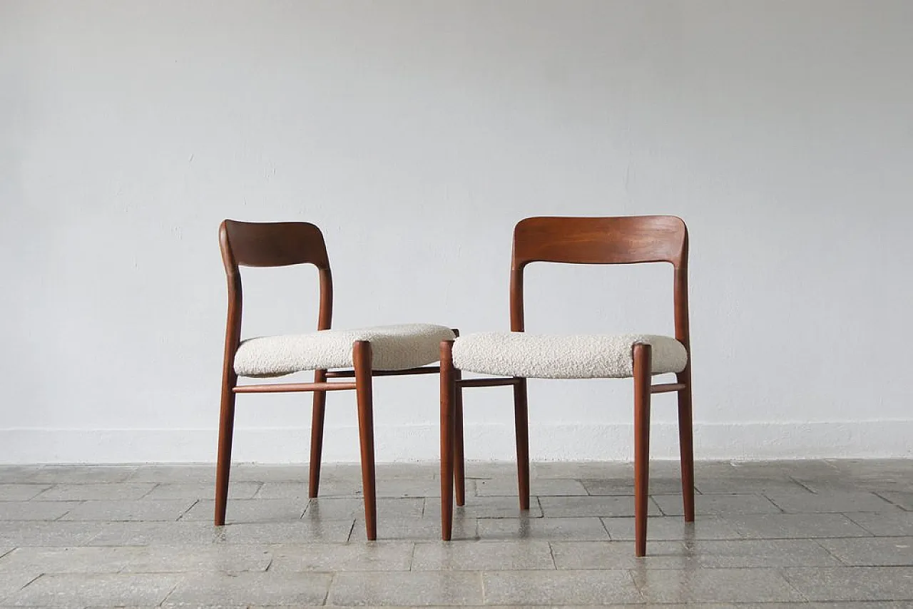 Pair of chairs by Niels Otto Moller for JL Møllers, 1960s 2