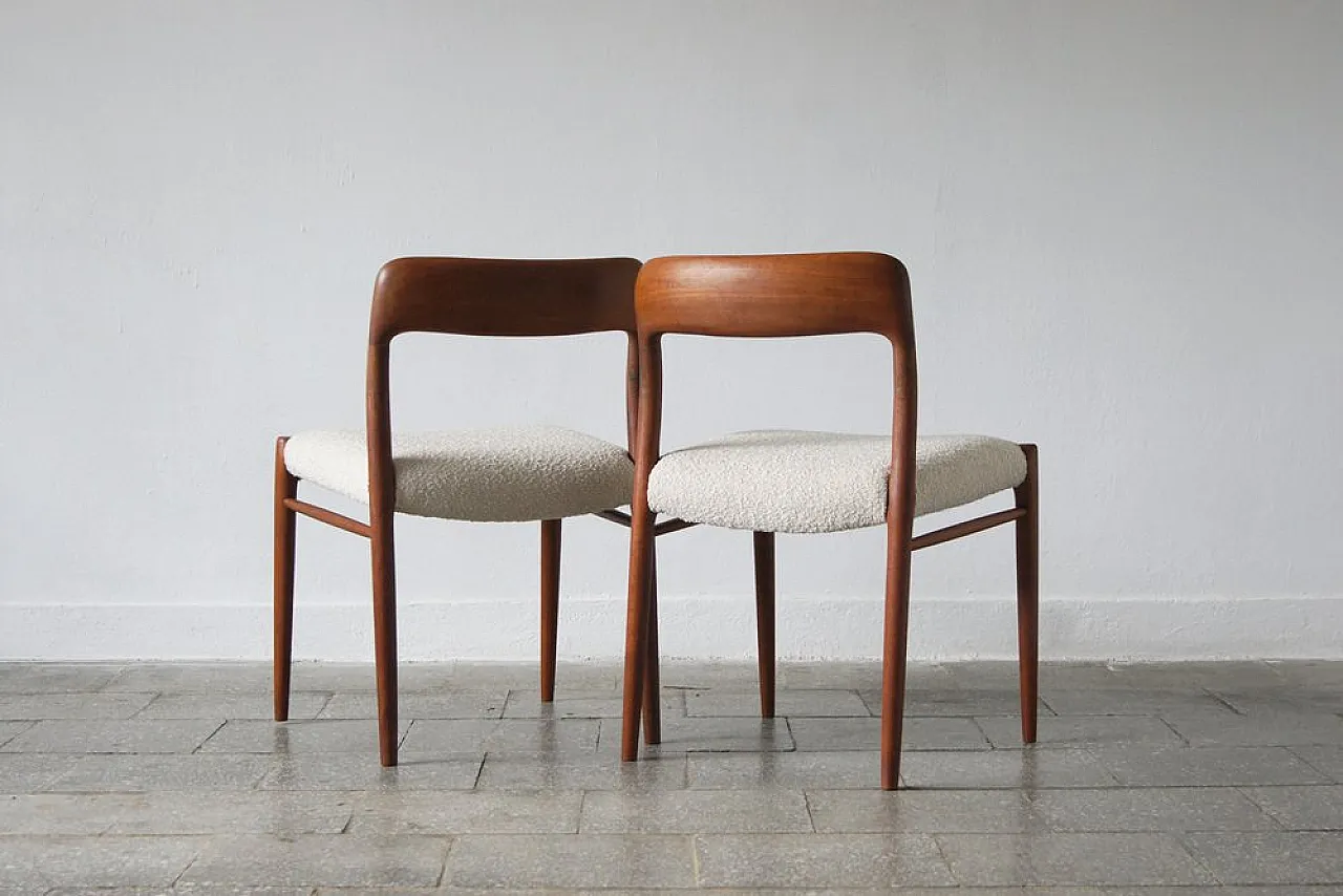 Pair of chairs by Niels Otto Moller for JL Møllers, 1960s 3