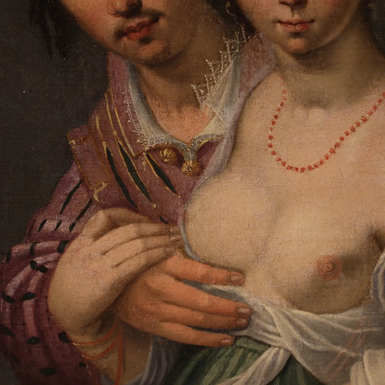 The Allegory of Love, Flemish painting in oil on canvas,  17th century 9