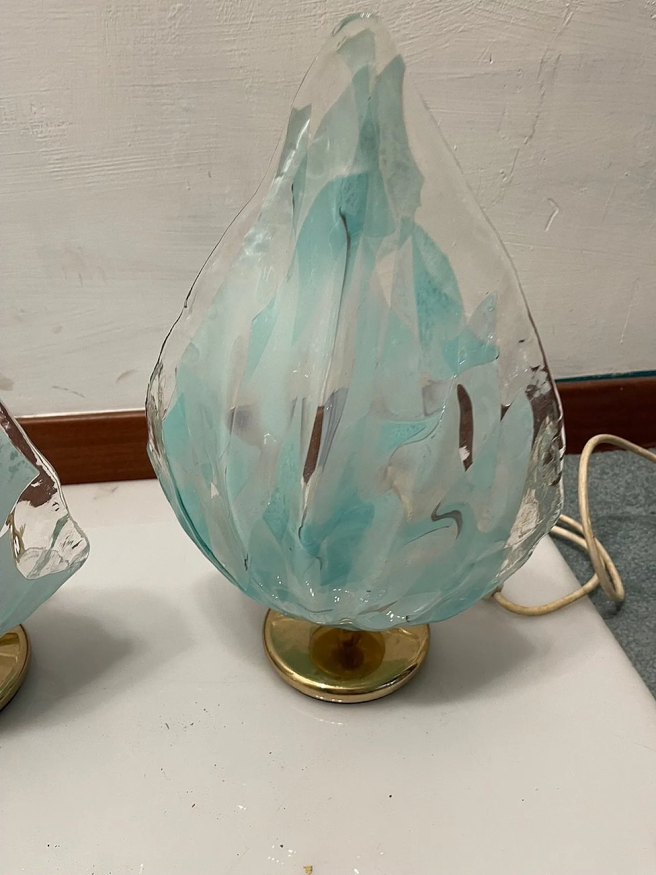 Murano Glass Table Lamps by La Murrina, 1970s, Set of 2 3