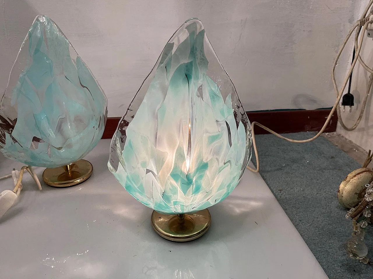 Murano Glass Table Lamps by La Murrina, 1970s, Set of 2 8