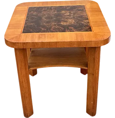 Square wooden coffee table, 1950s