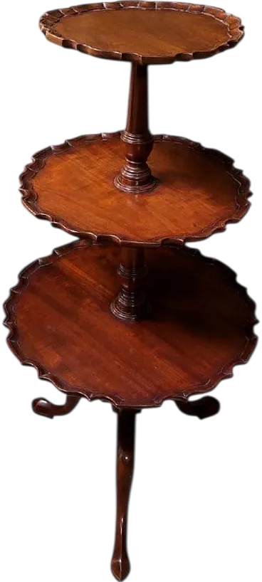 3-tier mahogany stand etagere, early 20th century