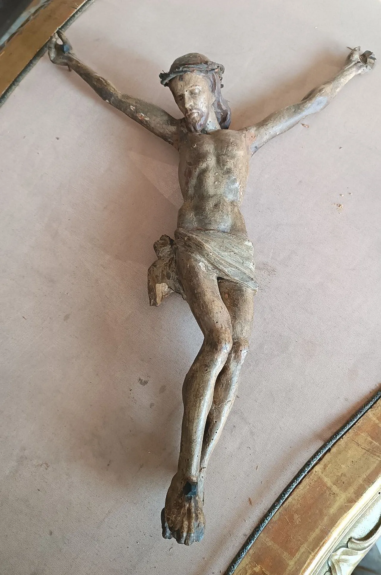 Cristo in legno policromo, '600 3