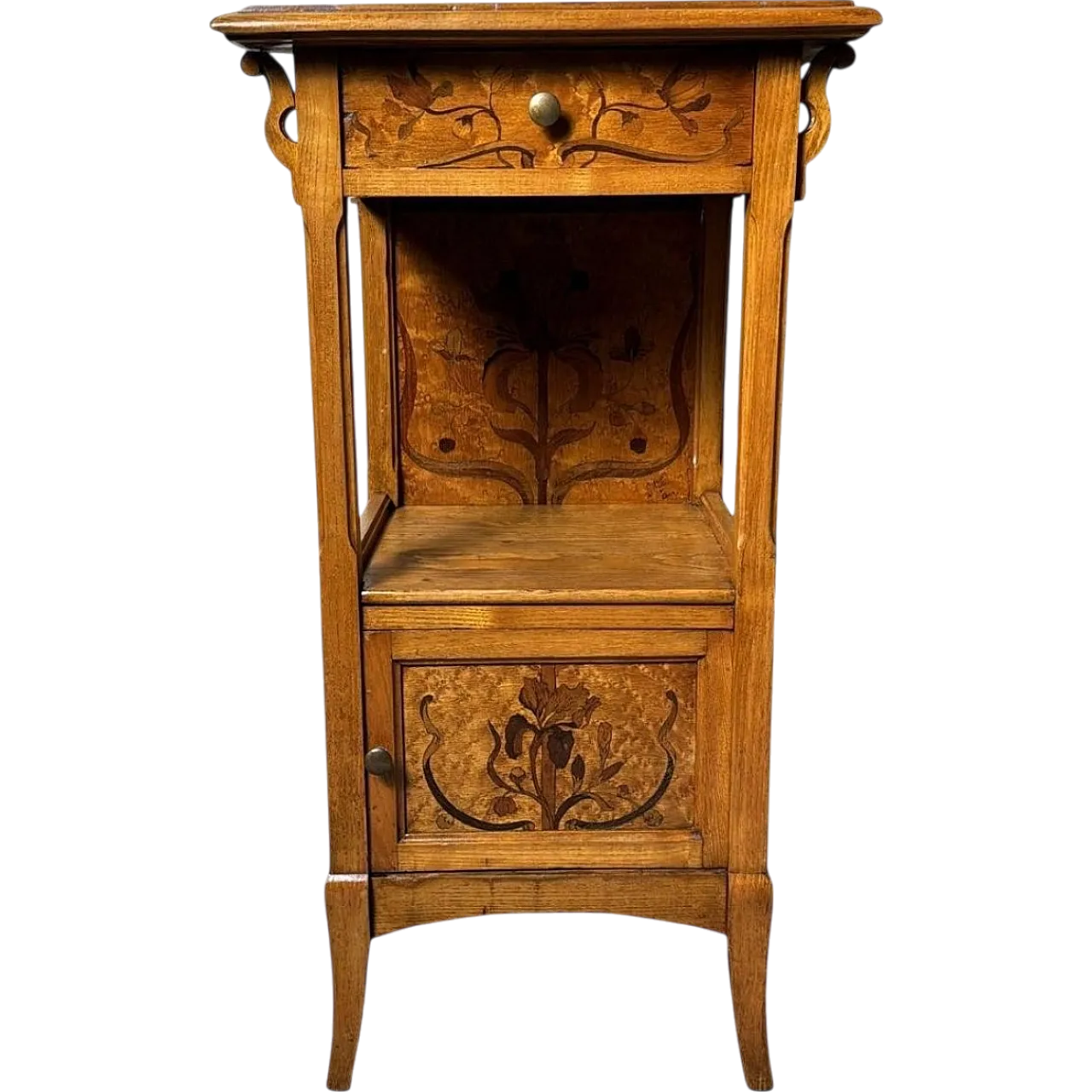 French Art Nouveau bedside table Gallé Émile, late 19th century 21