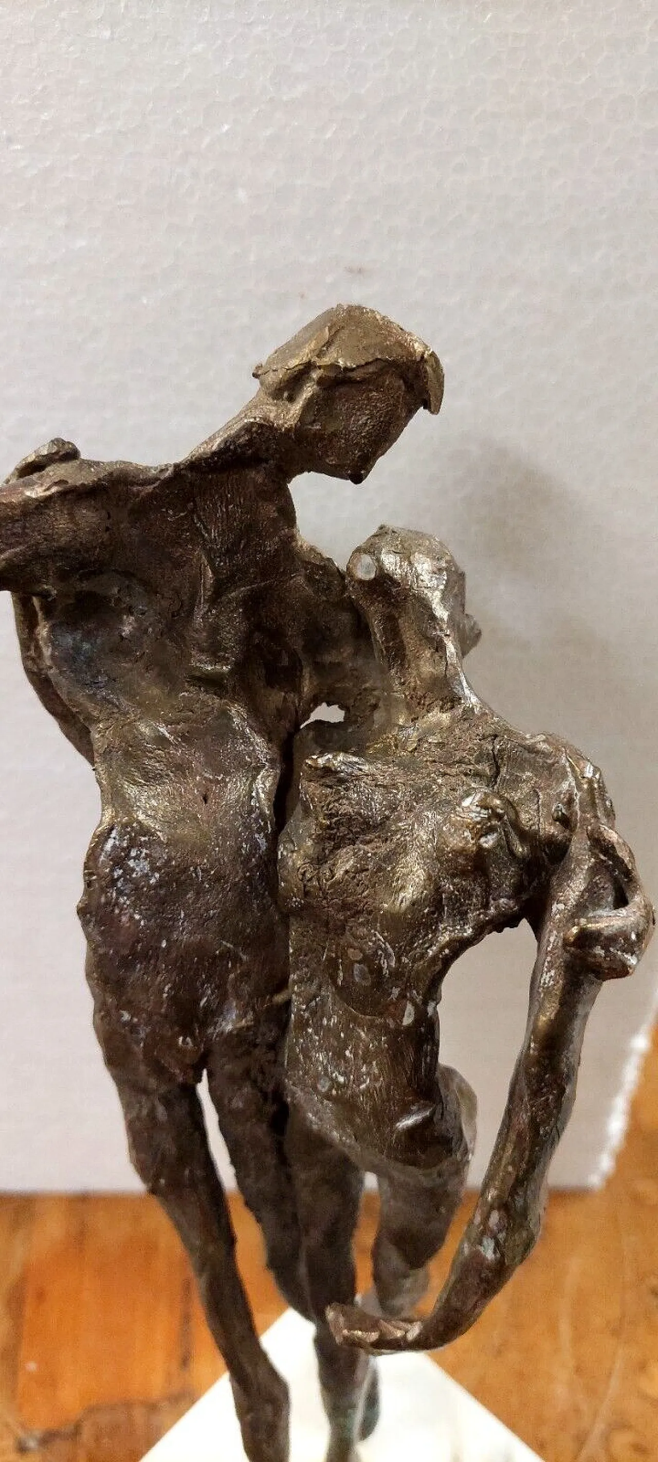 Coppia di figure in bronzo di Emanuele Scarnicci, fine '900 6