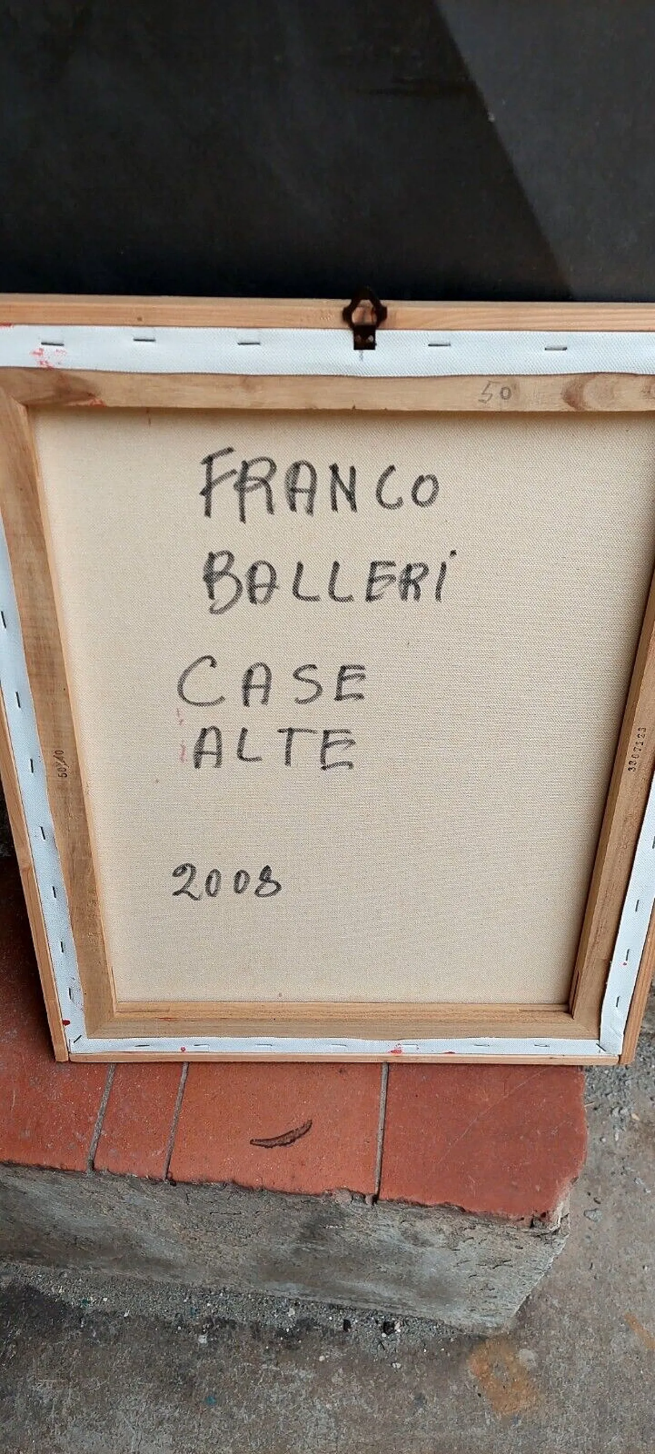 Le case alte, olio su tela di Franco Balleri, anni 2000 12