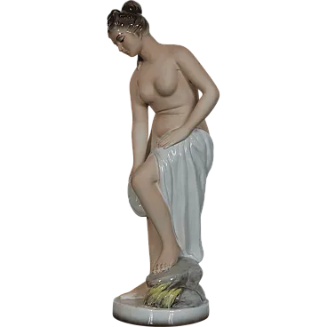 Scultura in Ceramica figura femminile al bagno Favaro e Cecchetto '30s