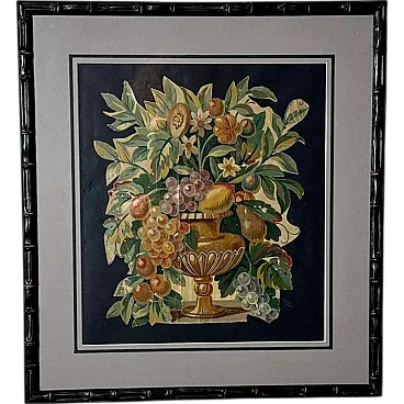 Oil on canvas with imitation bamboo frame, 18th century