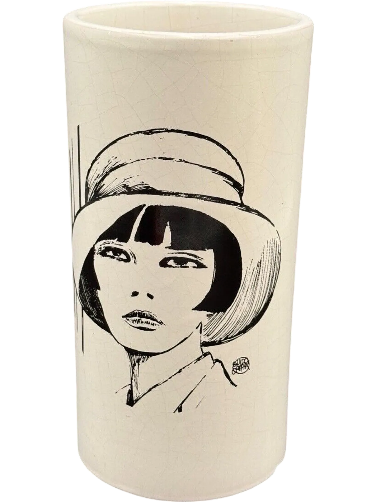 Valentina ceramic vase by Guido Crepax, late 20th century 10