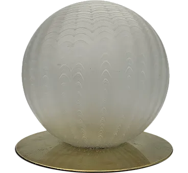 Glass table lamp attributed to Venini, 1970s