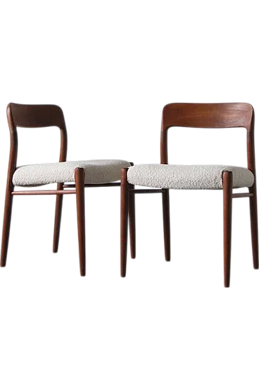 Pair of chairs by Niels Otto Moller for JL Møllers, 1960s