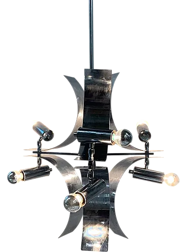 Chandelier with spotlights attributed to Reggiani, 1970s