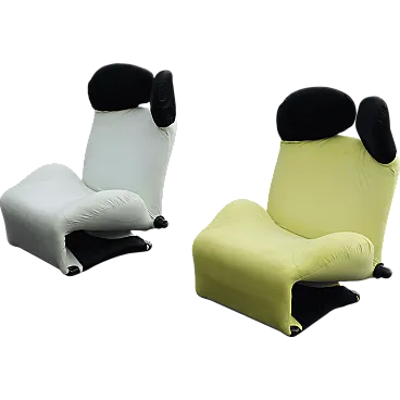 Poltrone Wink by Cassina, Design Toshiyuki Kita, Anni '80