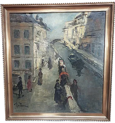 Achille Cattaneo oil painting from the 20th century