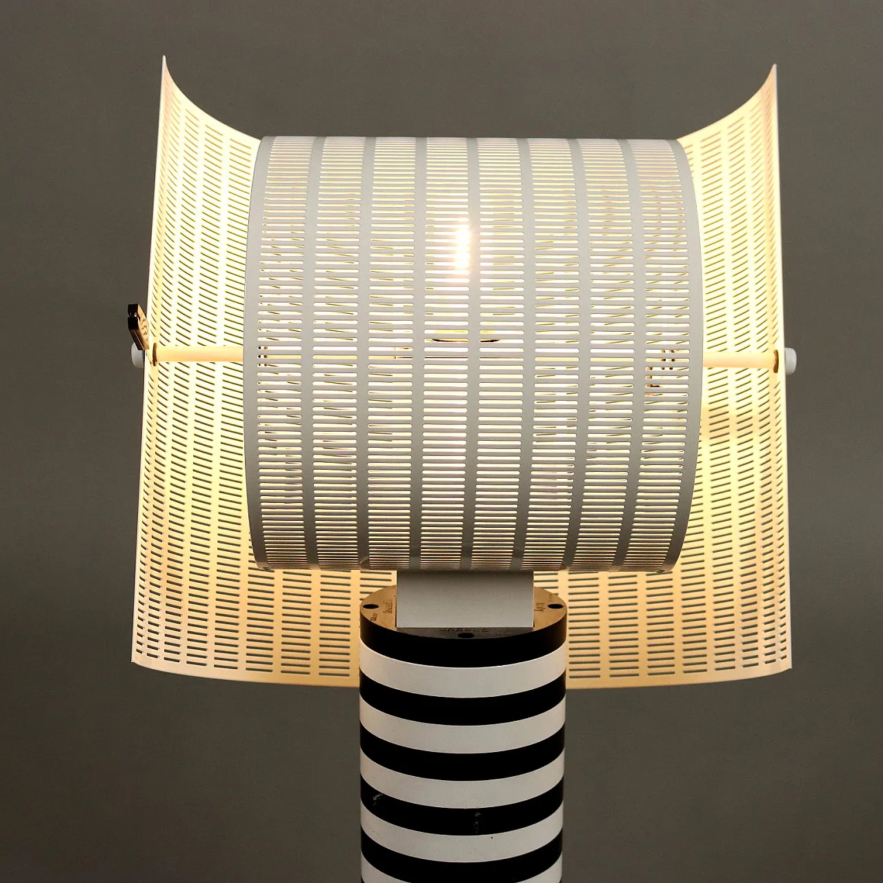 Shogun table lamp in steel by Mario Botta for Artemide, 1980s 3