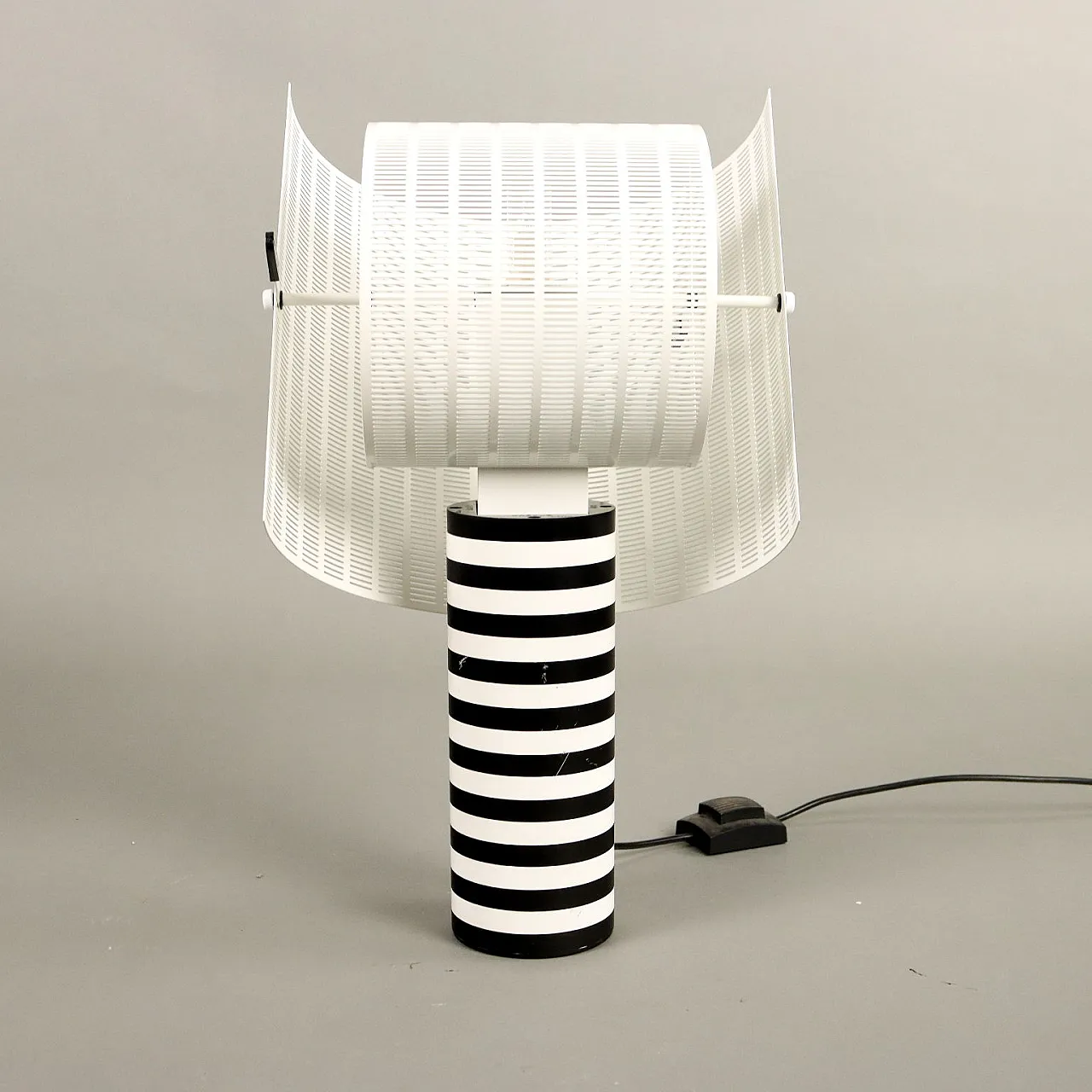 Shogun table lamp in steel by Mario Botta for Artemide, 1980s 8