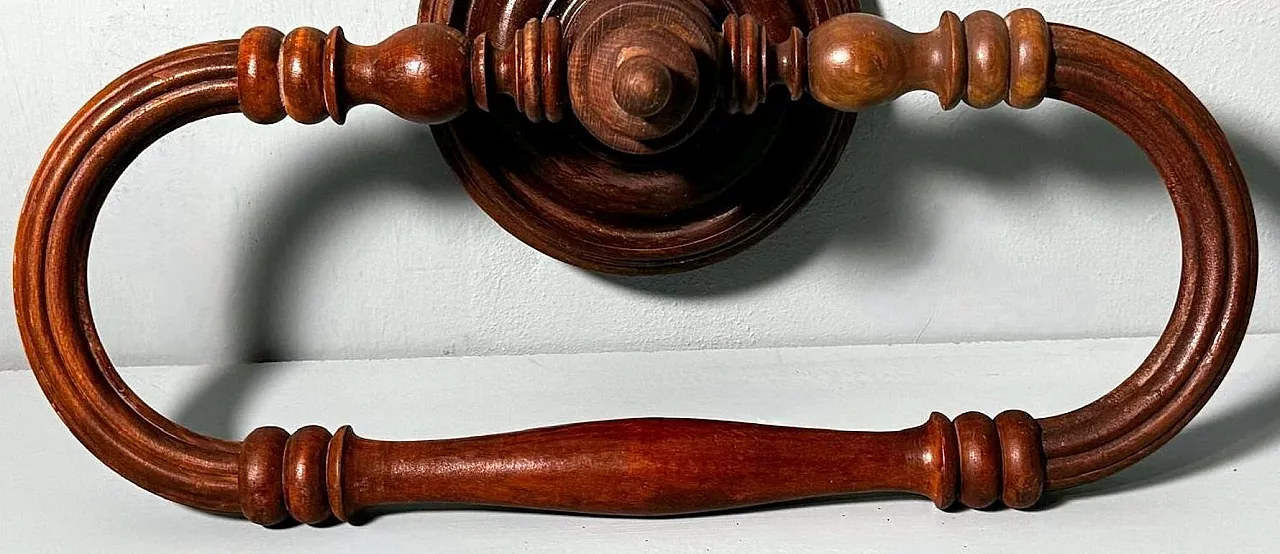 French wall-mounted towel rack Napoleon III in wood, 19th century 14