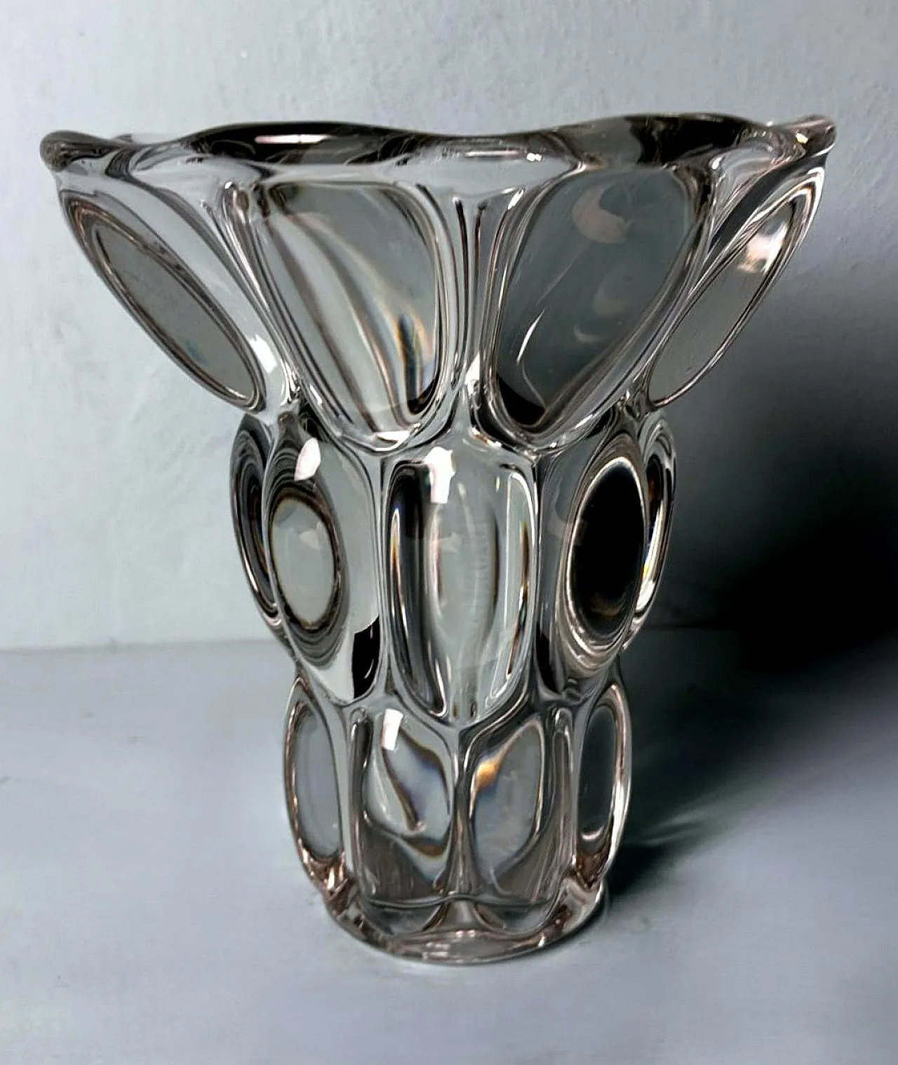 Handmade lead crystal vase, 1960s 2