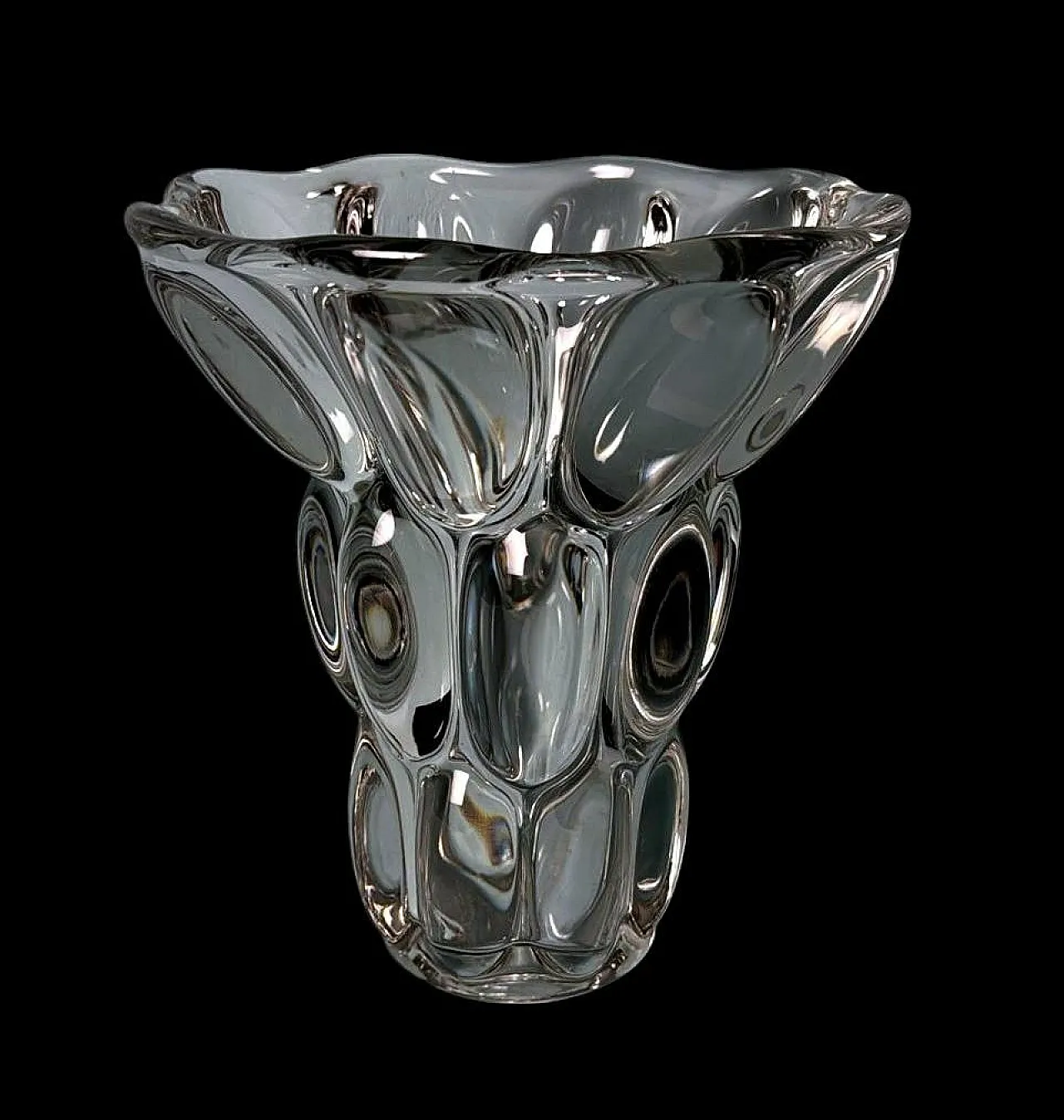 Handmade lead crystal vase, 1960s 3